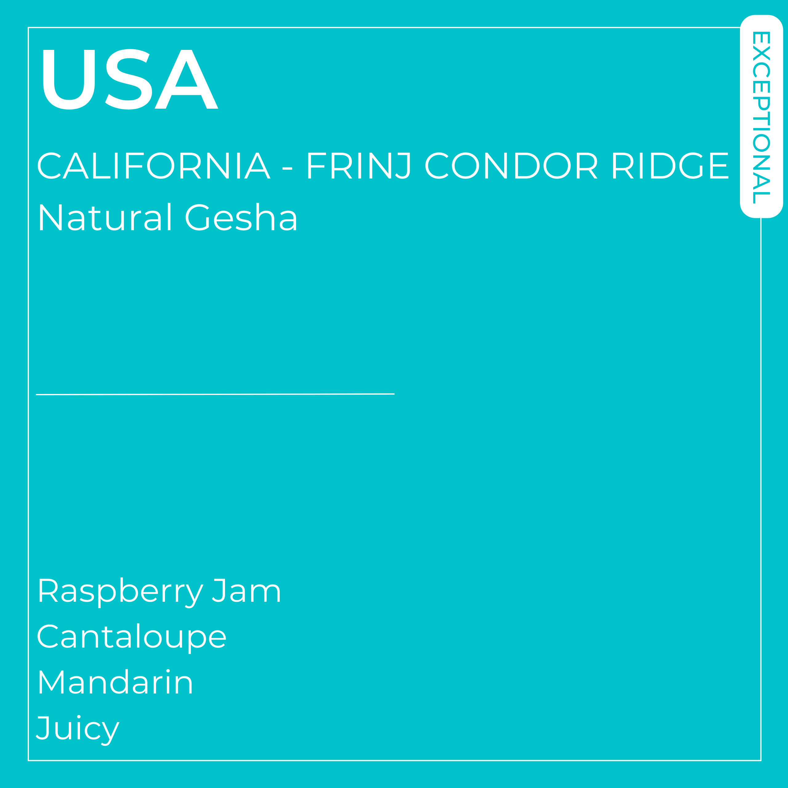 Condor Ridge Ranch #29 - California - Condor Ridge Ranch - Natural Gesha | Strait Coffee ...